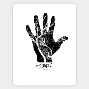 Fearless, Abhaya Mudra Sticker